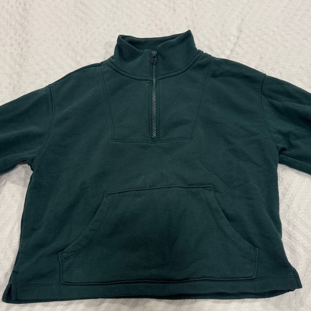 Old Navy Forest Green Fleece Pullover